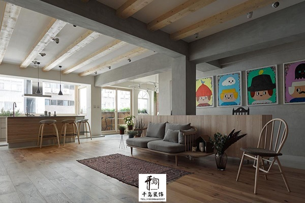 開放格局，光線自由流動