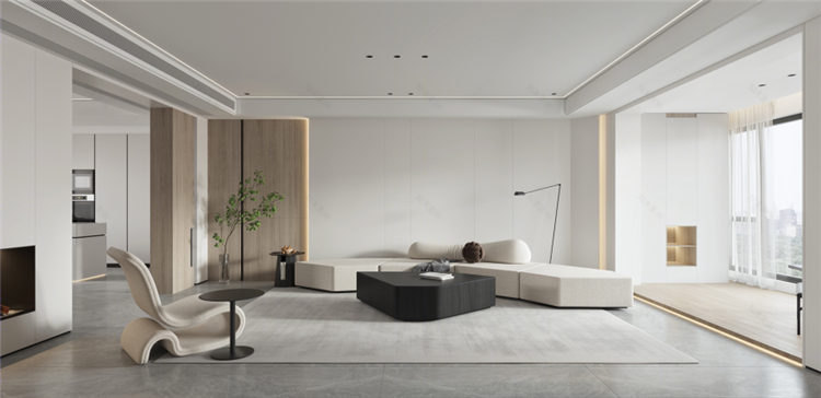 洛陽室內裝修設計公司，極簡風客廳裝修案例