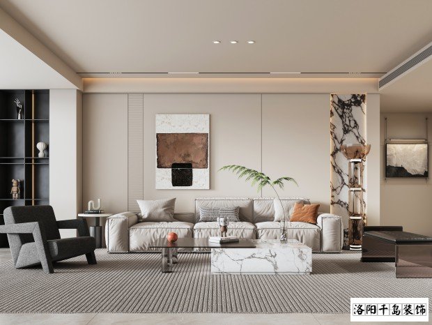洛陽千島裝飾極簡風裝修案例