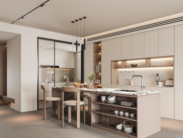 洛陽(yáng)極簡(jiǎn)風(fēng)餐廳裝修案例