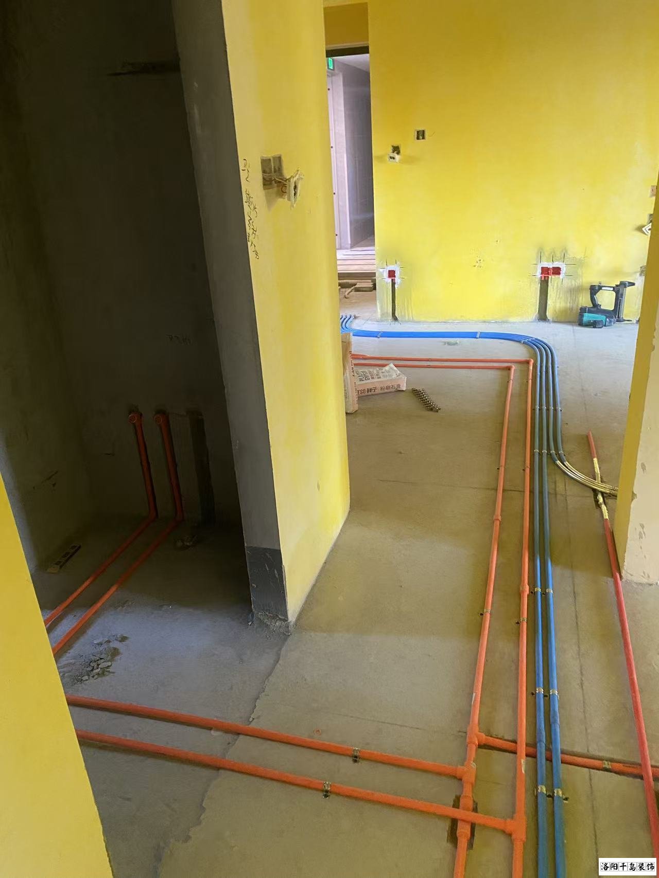 洛陽(yáng)千島裝飾水電施工照片